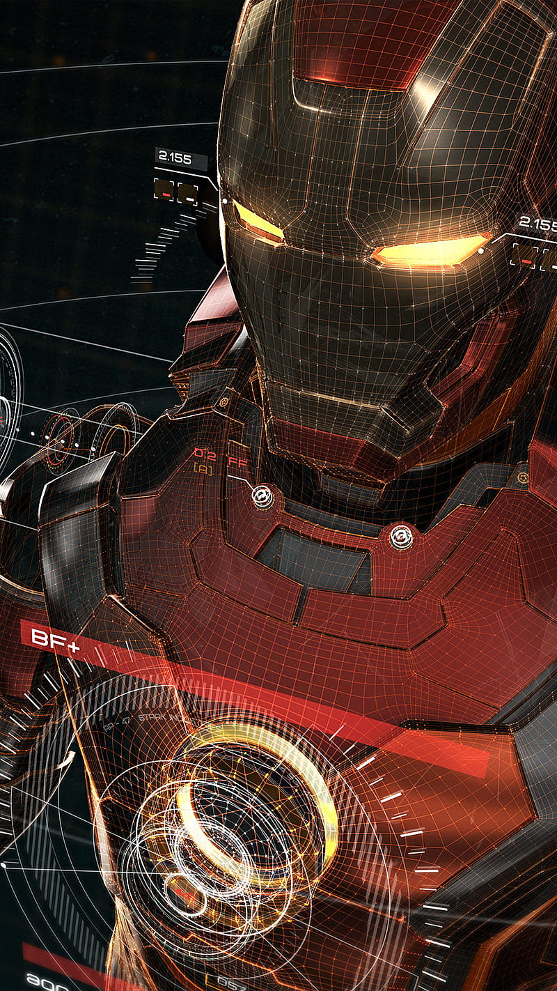 Iron man, 3d, avengers, digital, entertainment, game, red, HD phone  wallpaper | Peakpx