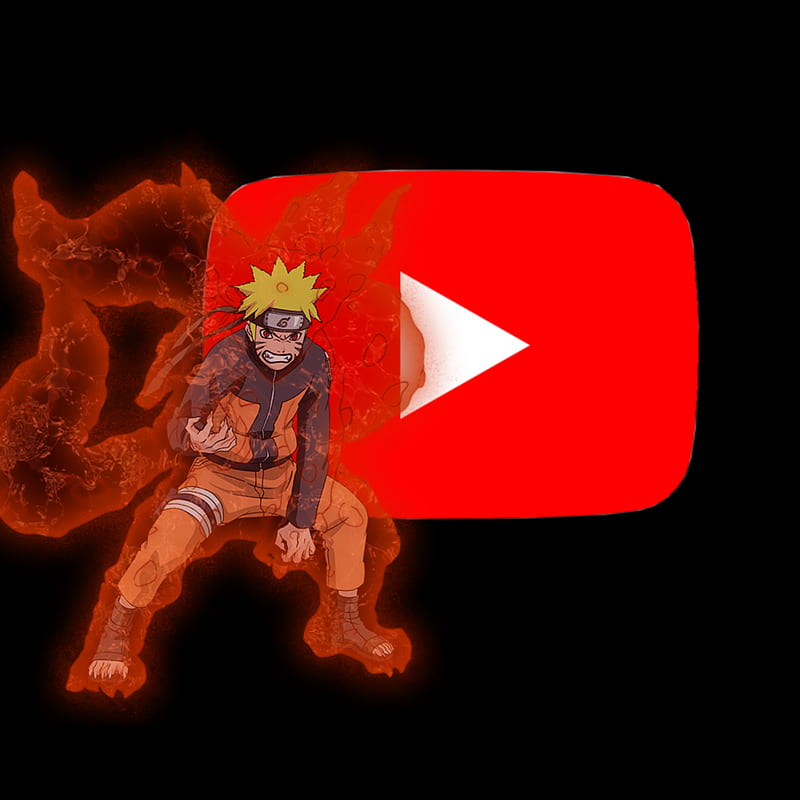 Youtube app icon, naruto app icon, naruto shippuden, HD phone wallpaper