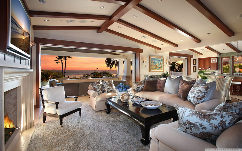 living room design-Architecture Decoration landscape, HD wallpaper