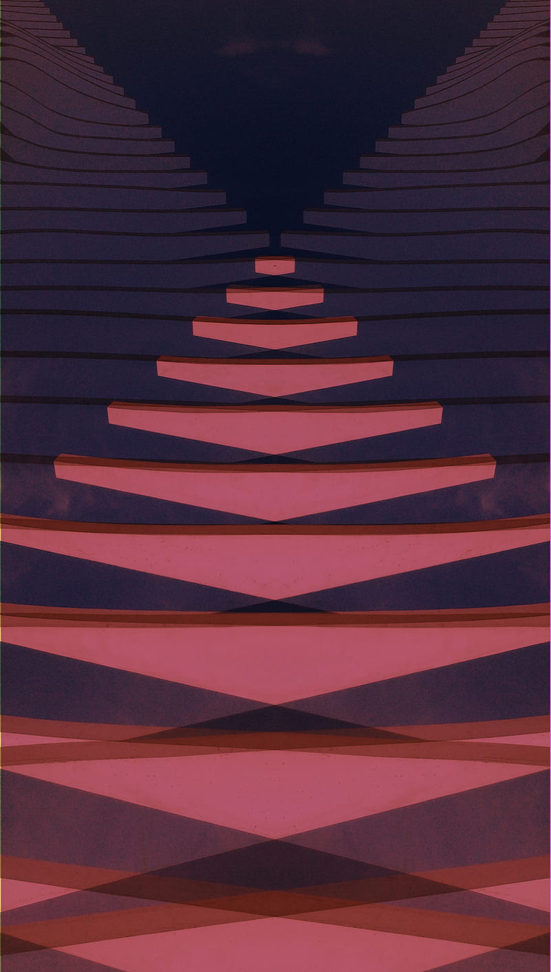 Pink pattern, symmetrical, symmetry, HD phone wallpaper