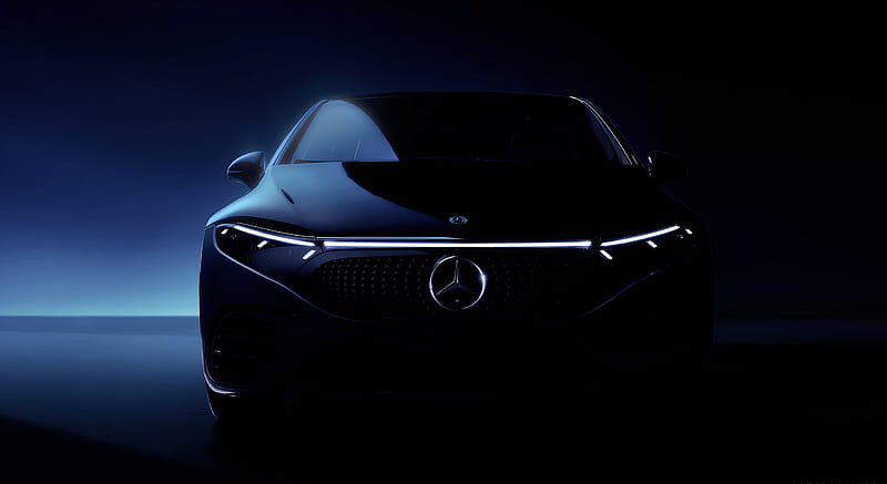 2022 Mercedes-Benz EQS 580 4MATIC AMG-Line Edition 1 (Color: High-Tech Silver / Obsidian Black) - Headlight , car, HD wallpaper