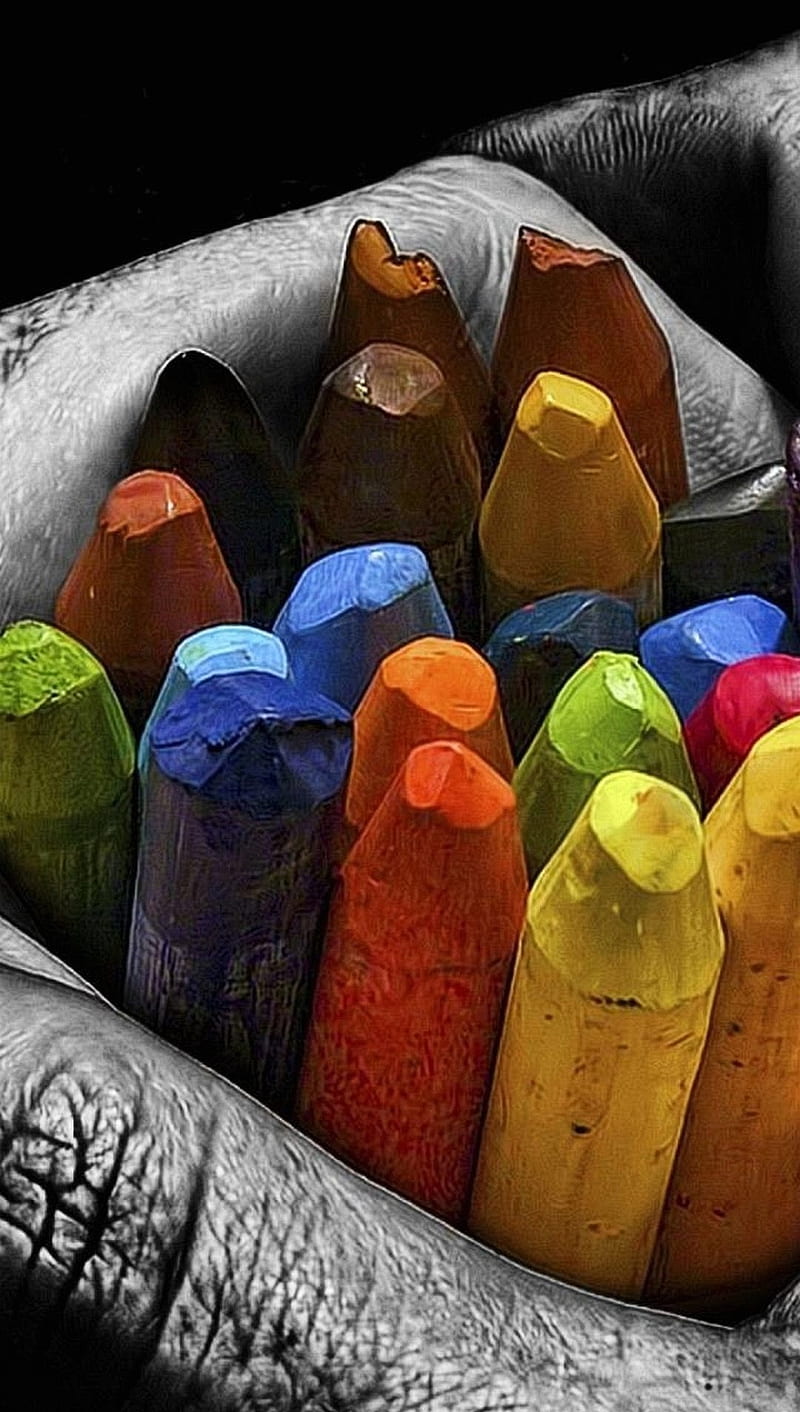 Color pe, pencils, HD phone wallpaper | Peakpx