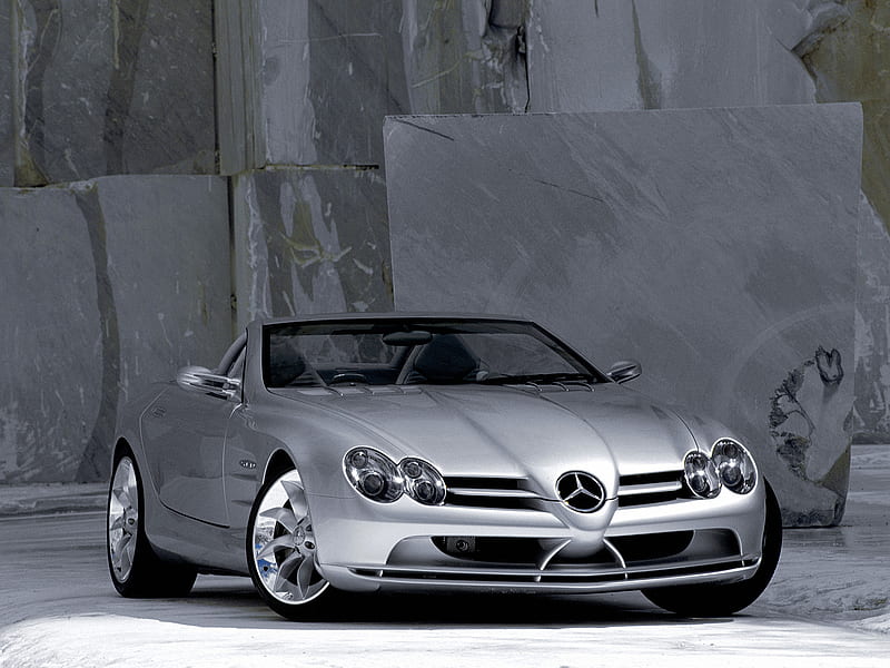 1999 Mercedes-Benz Vision SLR Roadster Concept, Convertible, Supercharged, V8, car, HD wallpaper