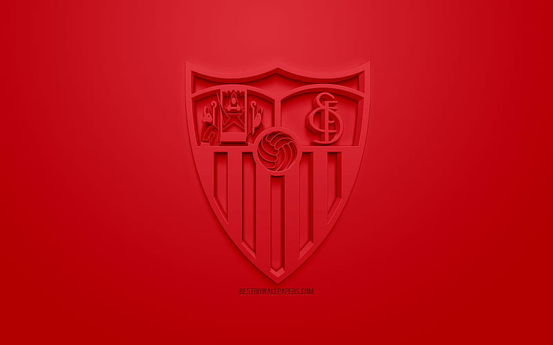 Sevilla FC, club, logo, soccer, HD wallpaper
