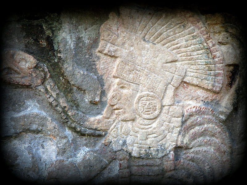 Rock Carving at Chichen Itza, mexico, rock, carving, historical, HD wallpaper