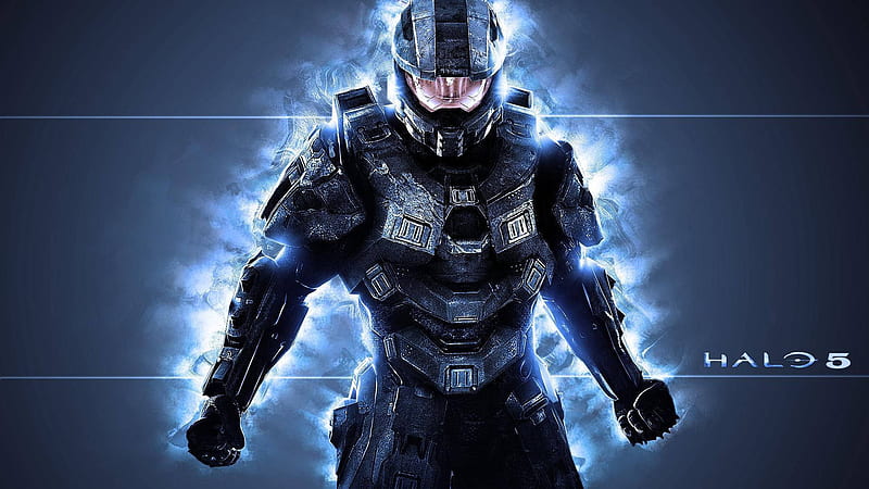 Halo 5 Master Chief Electricity, HD wallpaper