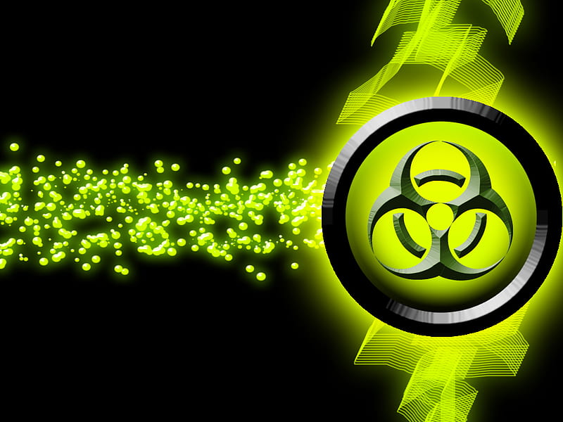 toxic, 3d, green, HD wallpaper