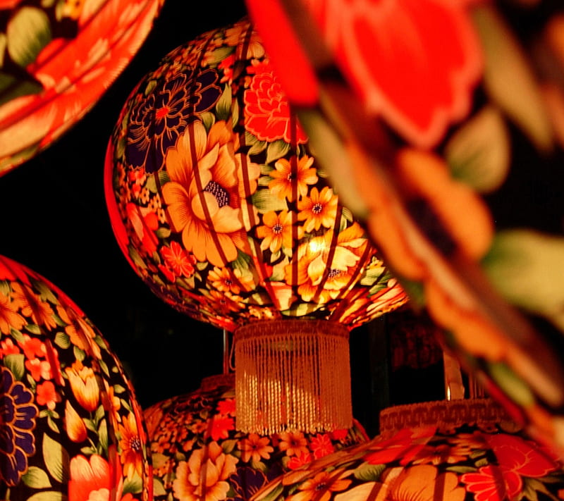 Chinese Lantern, lanterns, HD wallpaper