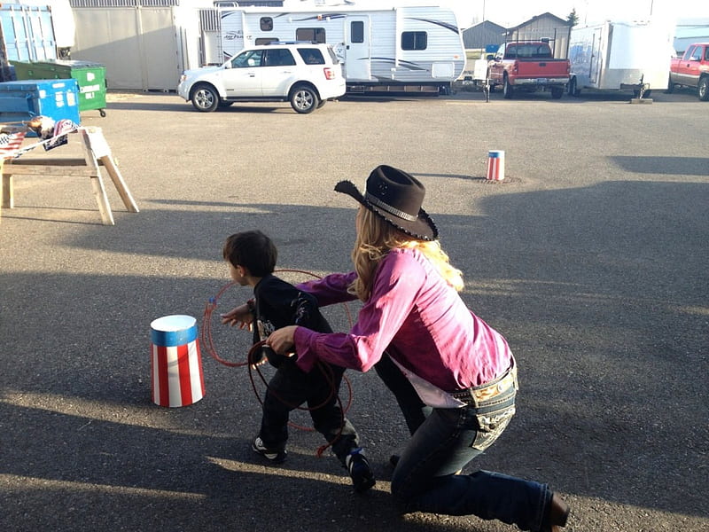 Cowgirl Mom Female Models Hats Boots Mom Ranch Fun Women Rodeo