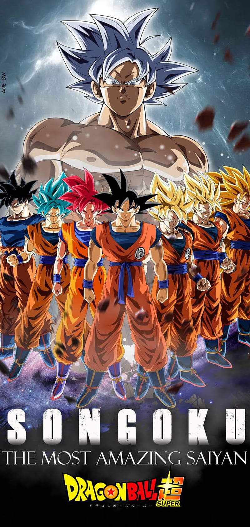 Gokuforms, goku, transformations, ultrainstinct, supersaiyanblue, supersaiyan, supersaiyangod, HD phone wallpaper