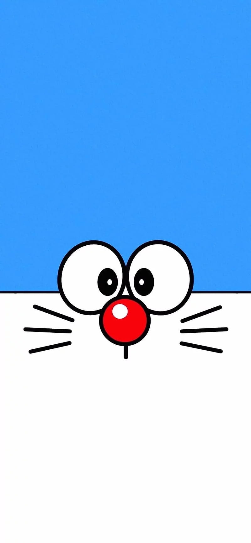 Doraemon face, anime, blue, cute, japan, HD phone wallpaper | Peakpx