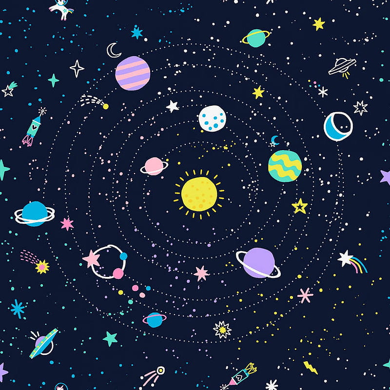 Aesthetic Outer Space Cartoon Art, Cool Cartoon Space, HD phone wallpaper |  Peakpx