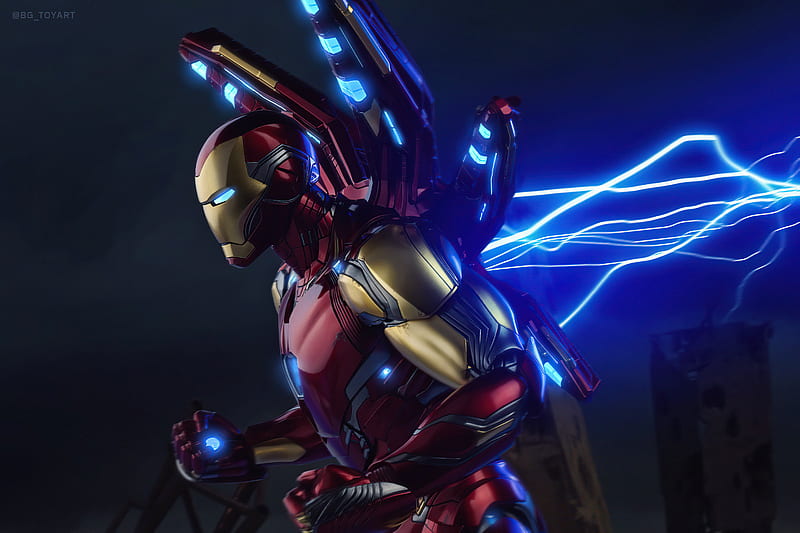 Iron Man Mk85, iron-man, superheroes, HD wallpaper