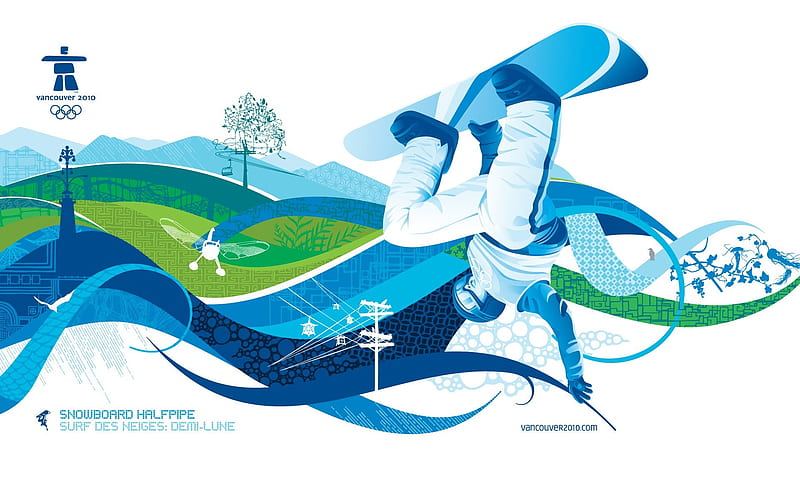 Snowboard halfpipe- 2010 Winter Olympics Sport Events, HD wallpaper