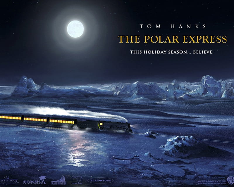 The Polar Express, santa, christmas, tom hanks, polar, christmas train, believe, HD wallpaper