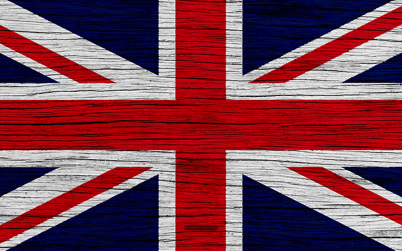 Flag of Great Britain Europe, wooden texture, british flag, Great Britain national flag, national symbols, UK flag, art, Great Britain, HD wallpaper