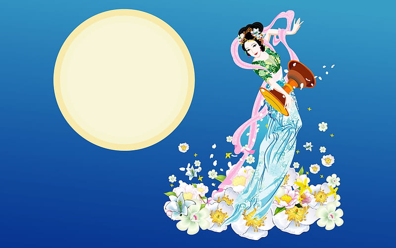 Chang-e flies to the moon- Mid-Autumn Festival special edition 16, HD wallpaper