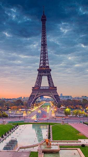 Eiffel Tower Sunrise in the Paris Landscape Wallpaper Mural  Wallpaper   Wallmur