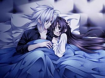 Anime love, anime, love, in bed, couple, HD wallpaper | Peakpx