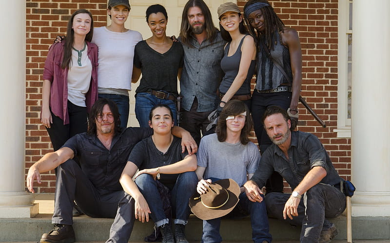 The Walking Dead, Season 7, actors, Norman Reedus, Andrew Lincoln, Lauren Cohan, HD wallpaper