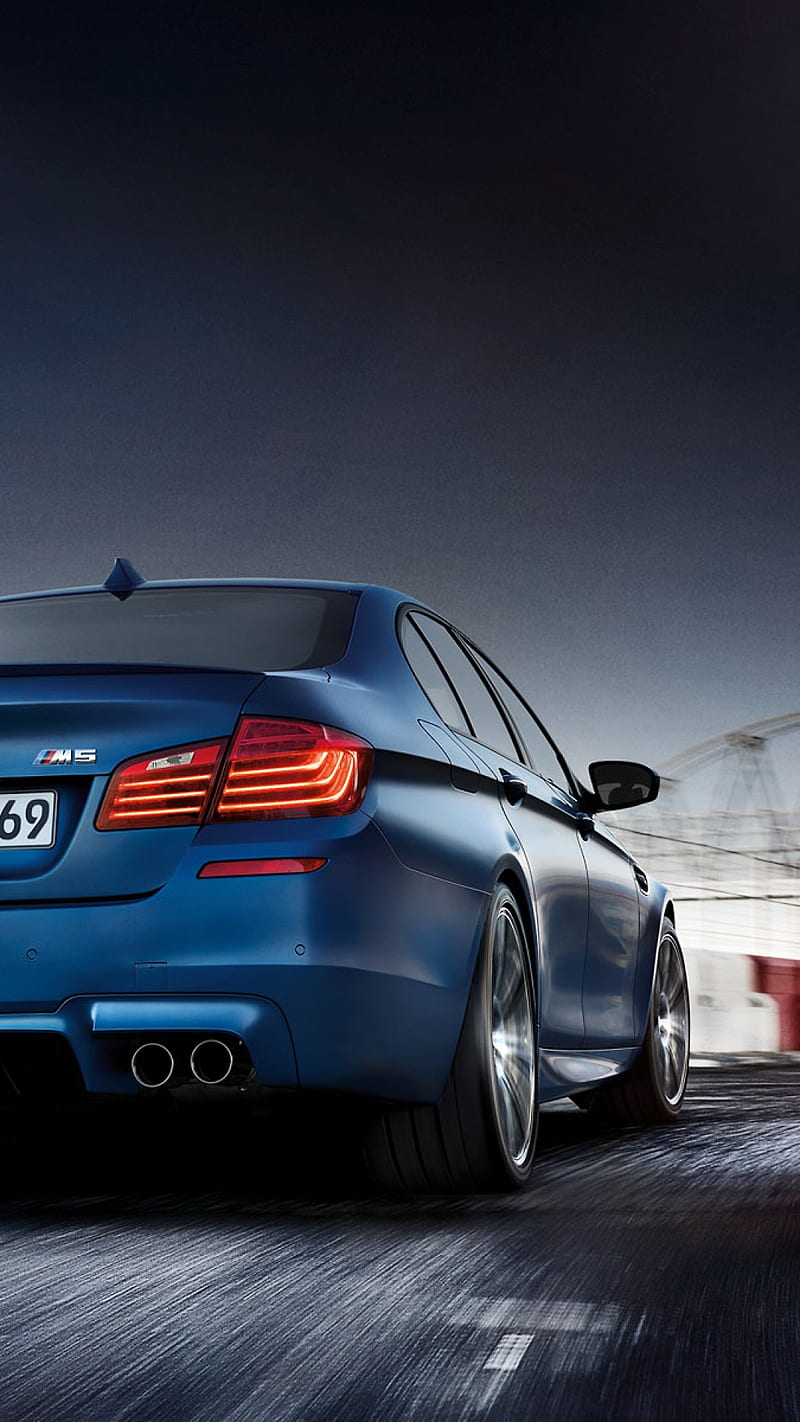 BMW M5 bmw, car, f10, luxury, m power, m5, rear view, sedan, vehicle, HD phone wallpaper