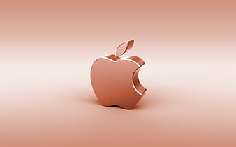 Apple red logo, red background, creative, Apple, minimal, Apple ...