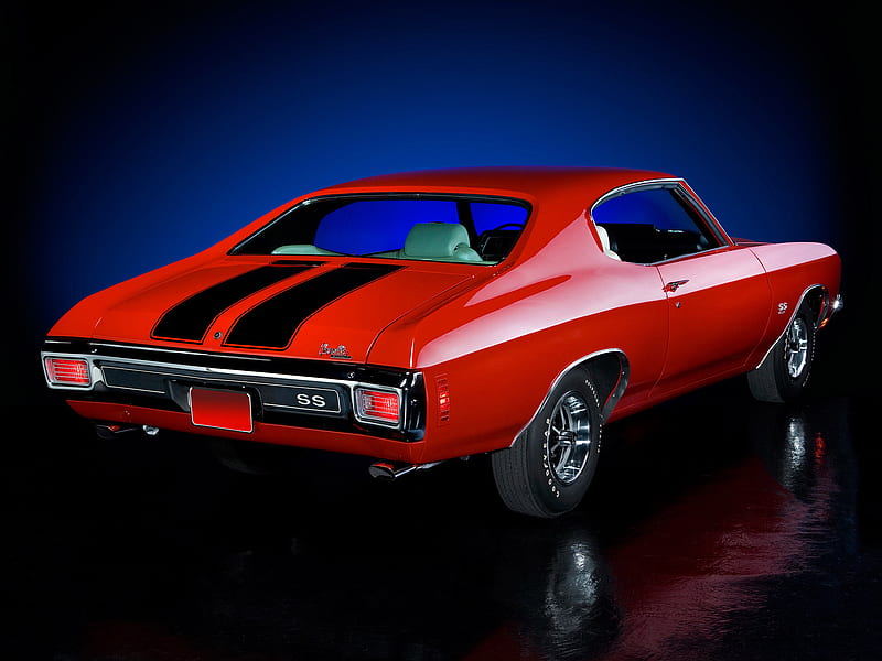 Chevrolet, Chevrolet Chevelle SS, Car, Coupé, Fastback, Muscle Car, Red Car, HD wallpaper
