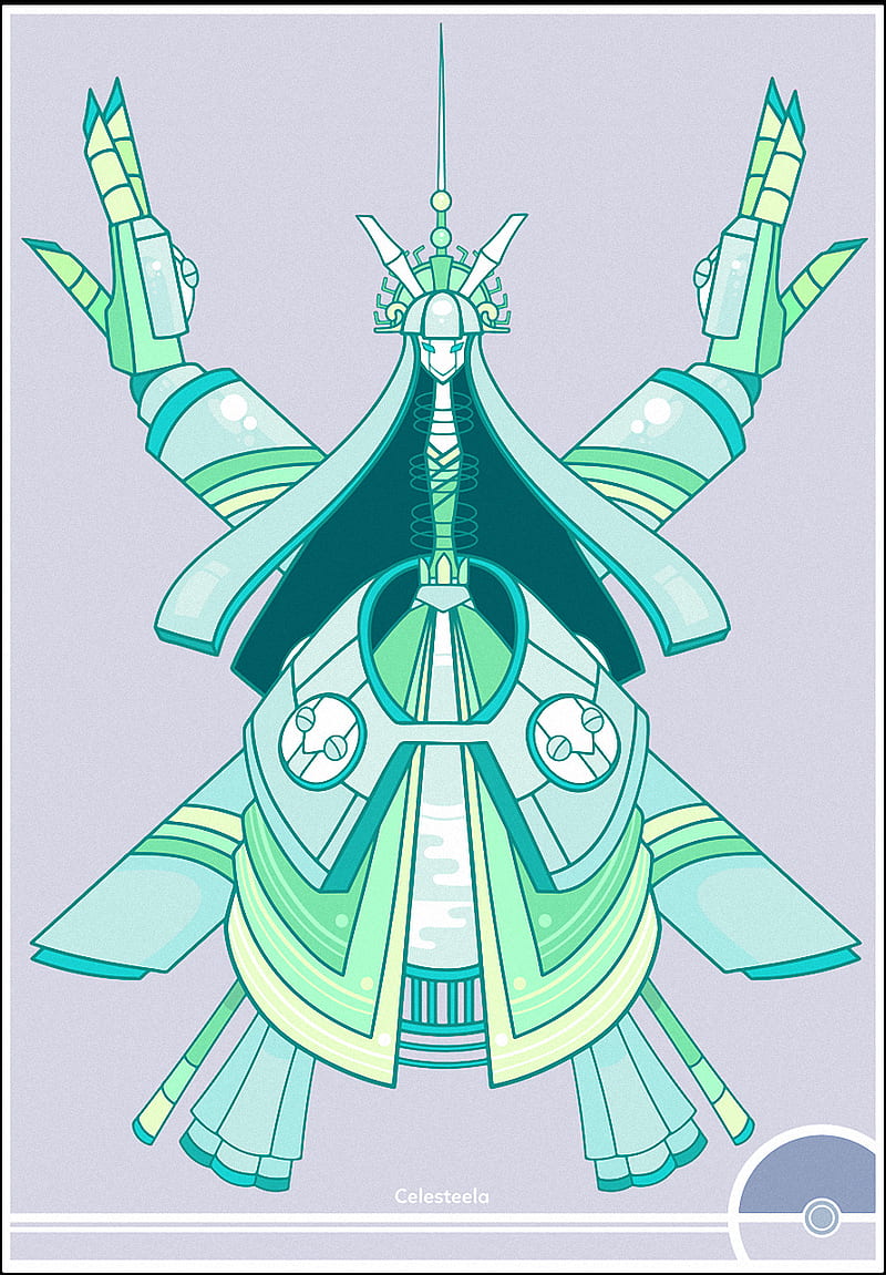 Download Celesteela And Kartana In Human Form Wallpaper | Wallpapers.com