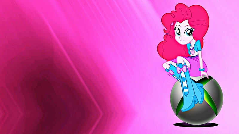 Pinkie Pie Xbox , Video Games, Xbox, abstract, Pinkie Pie, cute, My Little Pony, Friendship is Magic, TV Series, logo, Cartoons, Equestria Girls, Xbox 360, pink, HD wallpaper