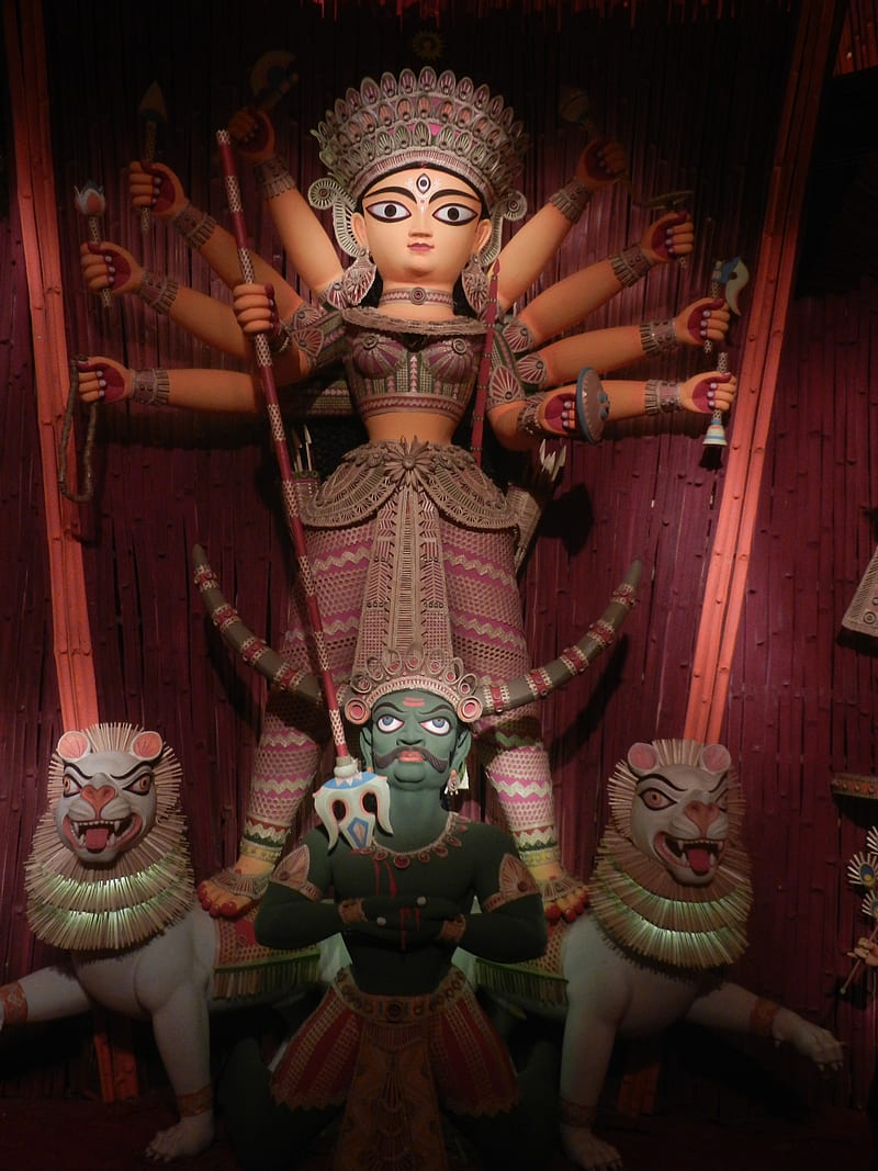 Durga Puja, devi, HD phone wallpaper