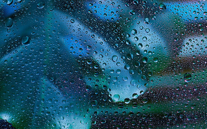raindrops on window water drops, glass with drops, raindrops textures, water, HD wallpaper