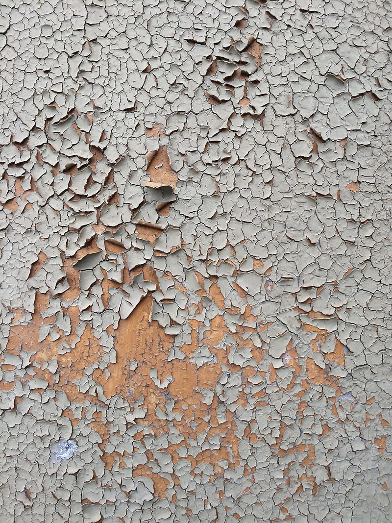 cracked gray wall paint, HD phone wallpaper