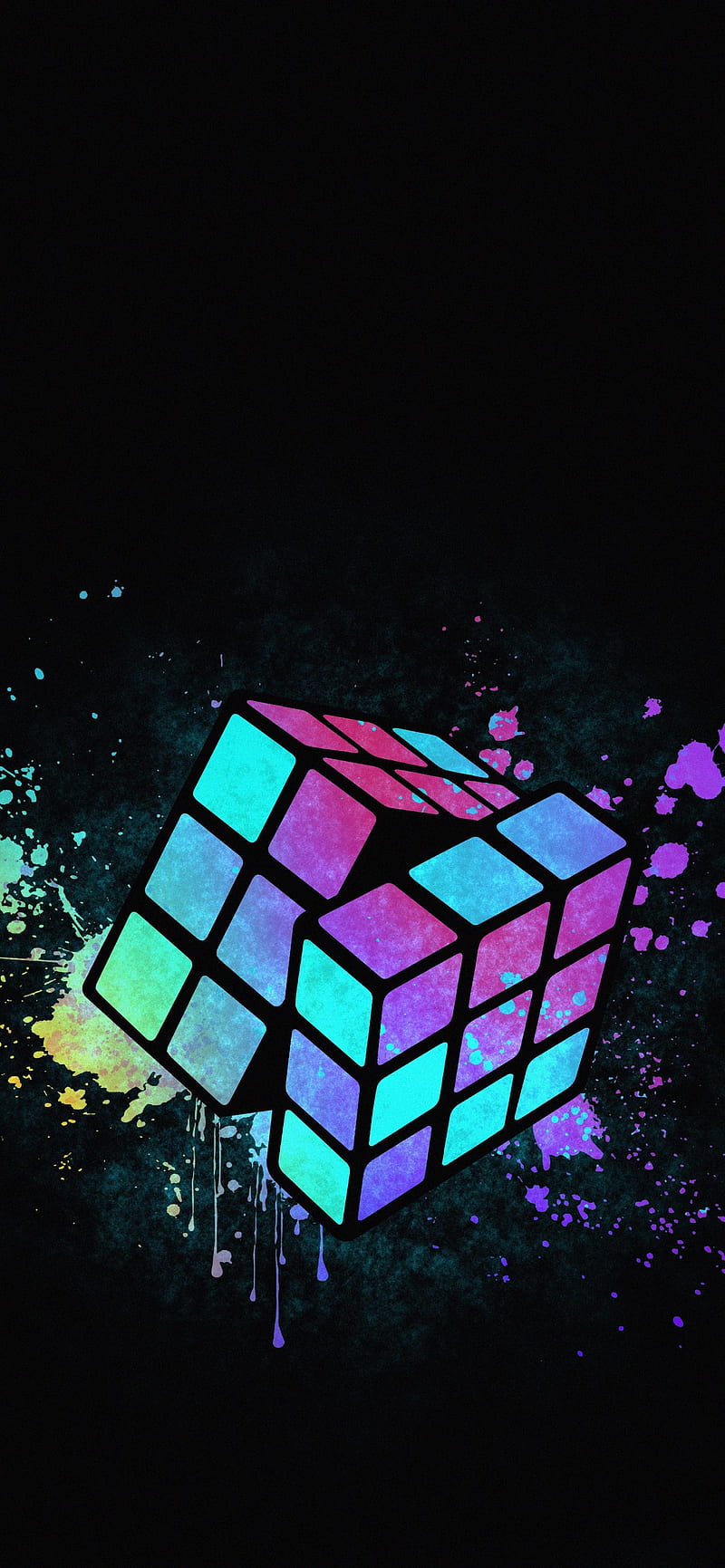 Color del cubo, arte, cubo verde hogareño, Fondo de pantalla de teléfono HD  | Peakpx