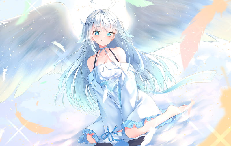 Anime, Virtual Youtuber, Amatsuka Uto , Angel, HD wallpaper