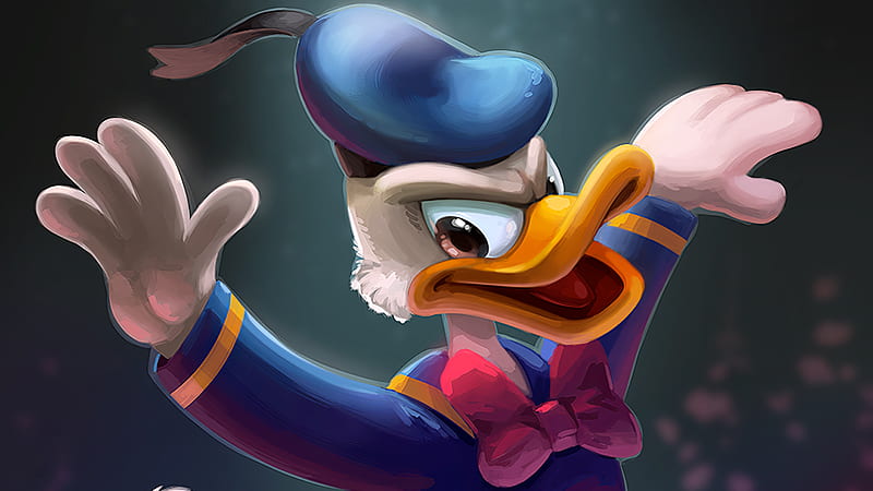 Donald Duck , donald-duck, cartoons, artist, artwork, digital-art, HD wallpaper