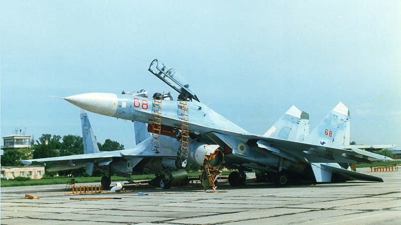 Su-27 Kiss, aircraft, 27, russia, sukhoi, ukraine, accident, jet, suchoj, HD wallpaper
