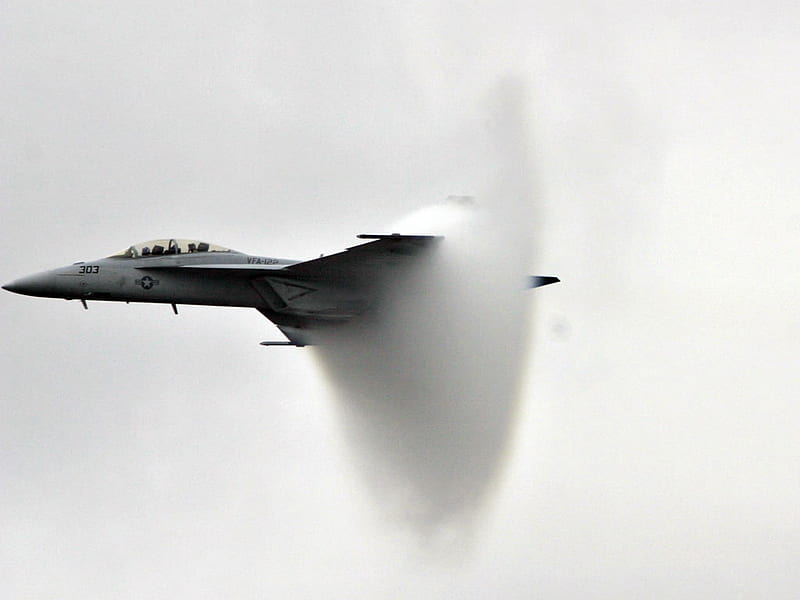 Speed Of Sound !!!, aircraft, cloud, flighter plane harnet f-18, HD wallpaper