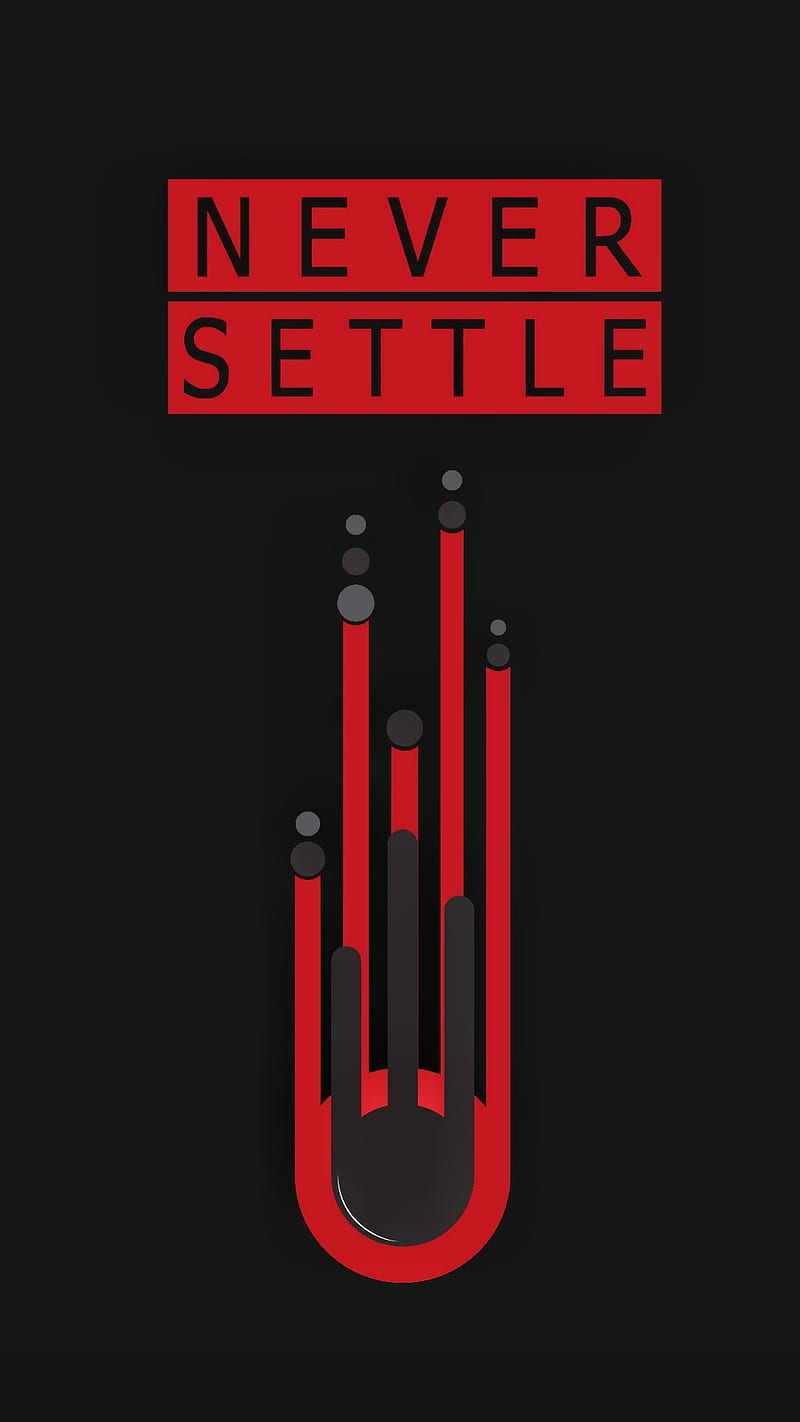 Never settle, one plus, HD phone wallpaper