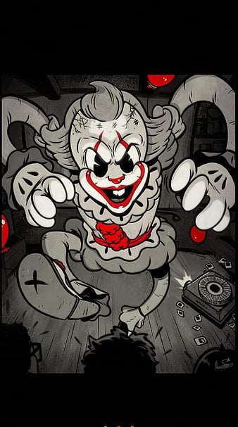 Penny Wise, cartoon, clown, it, HD phone wallpaper | Peakpx