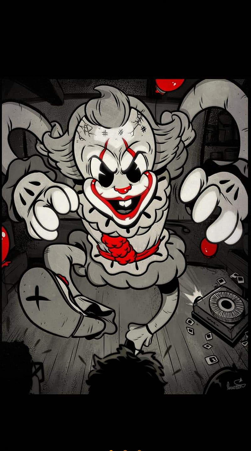 Penny Wise, cartoon, clown, it, HD phone wallpaper