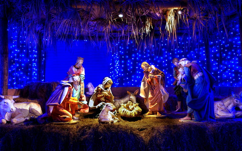 NATIVITY SCENE, nativity, Christmas, holiday, disneyland, scene, HD wallpaper