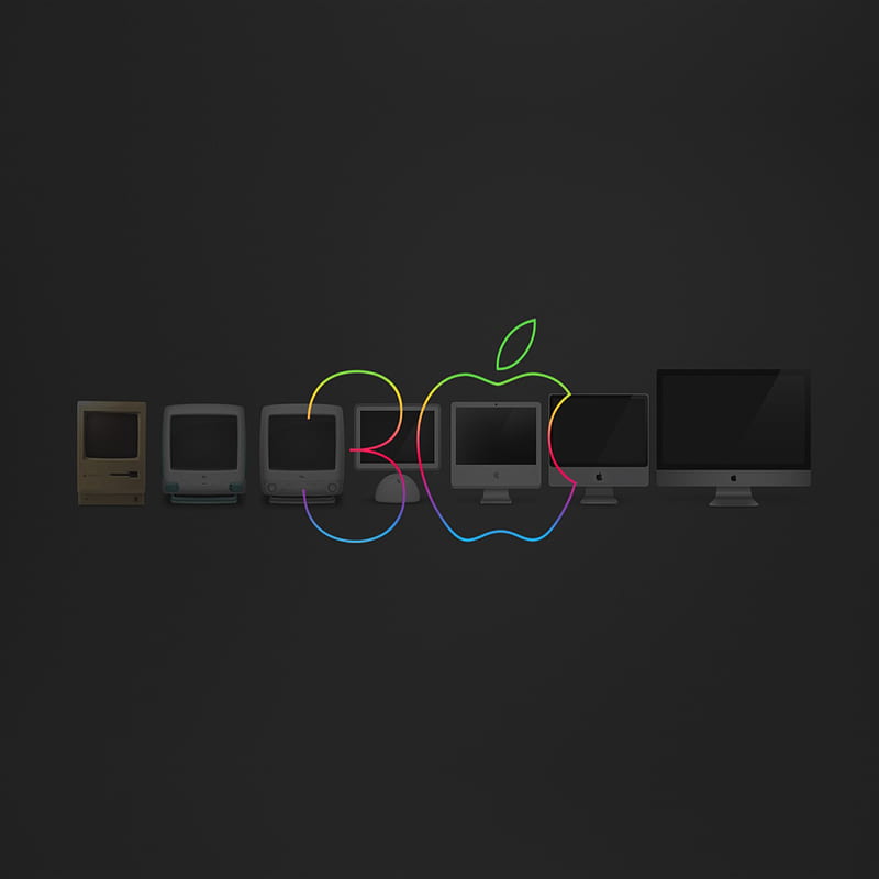 30 Years, apple, logo, mac, os x, HD phone wallpaper | Peakpx