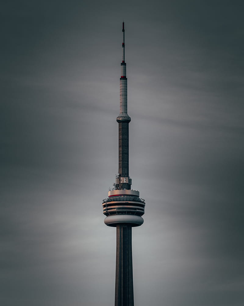 tower, building, architecture, modern, toronto, canada, HD phone wallpaper