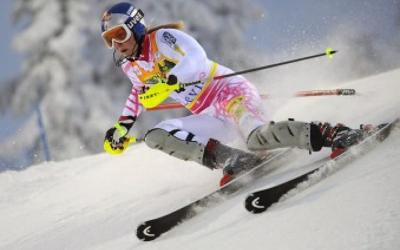 *** Lindsey Vonn- alpine skiing ***, piekne, sport, na nartach, kobiety, zjazd, HD wallpaper