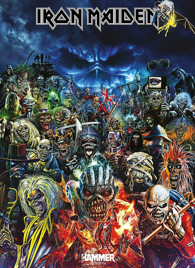 Iron Maiden2, iron maiden, music, rock, HD phone wallpaper