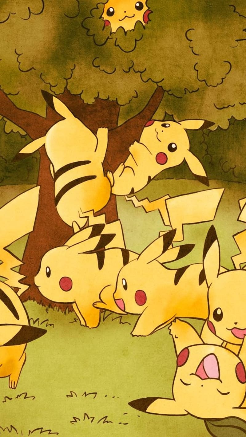 Pikachu Pokemon Anime #iPhone #6 #plus #wallpaper