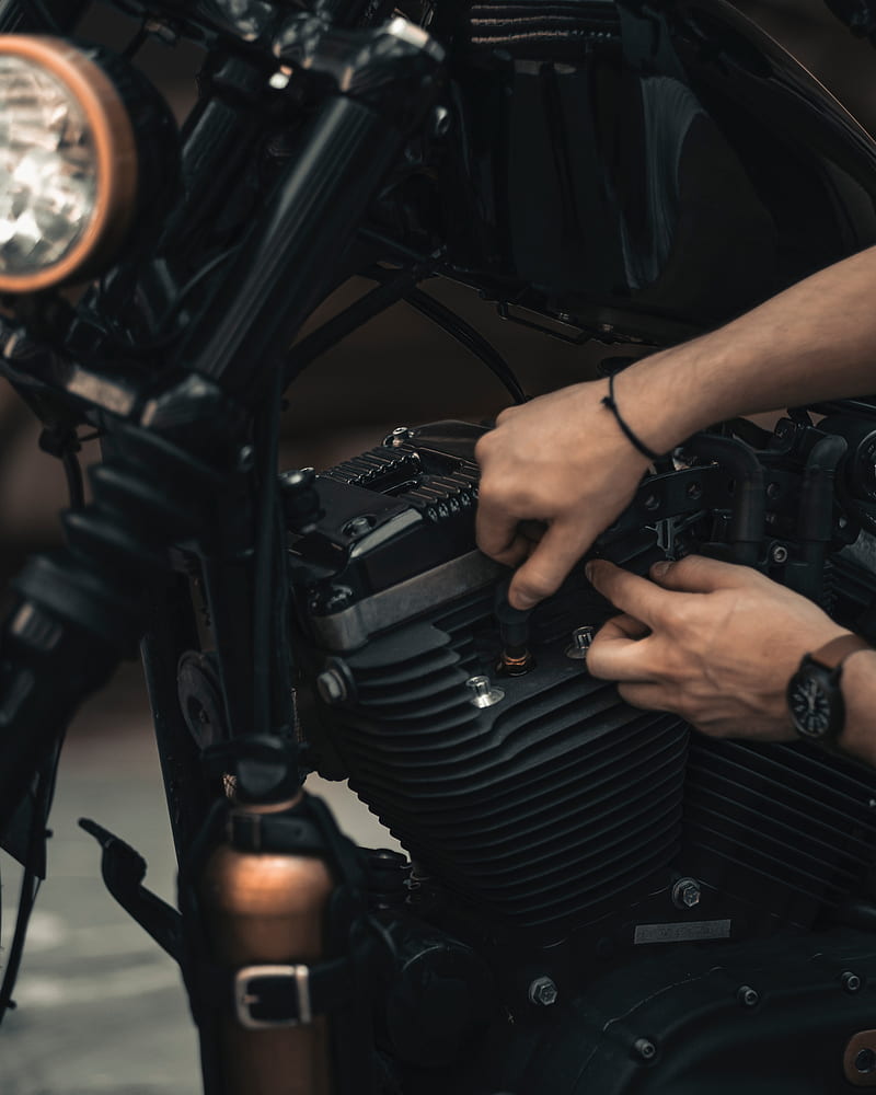 repair, motorcycle, hands, bike, details, HD phone wallpaper
