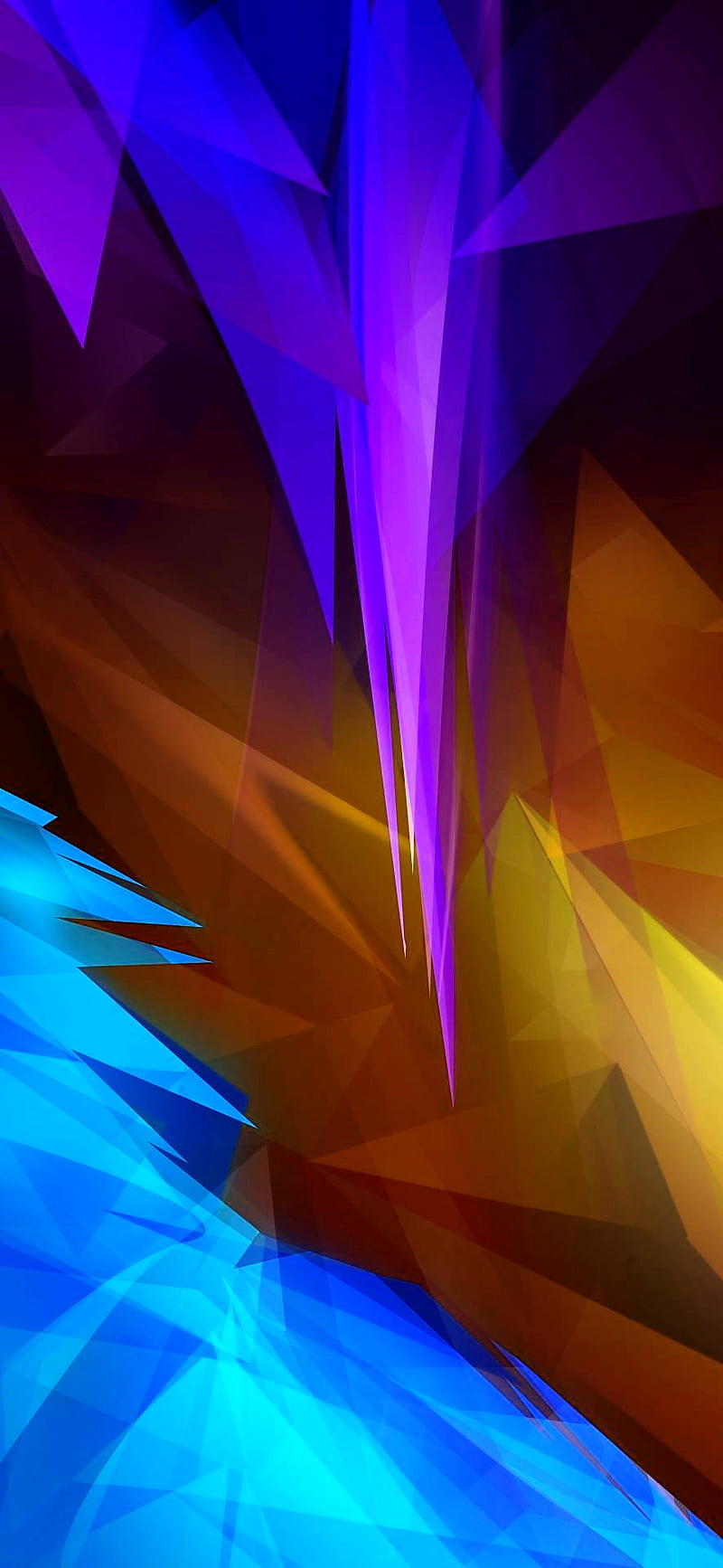 abstract, blue, blues, colors, gold, iphone, iphone 12, oneplus, purple, sharp, HD phone wallpaper