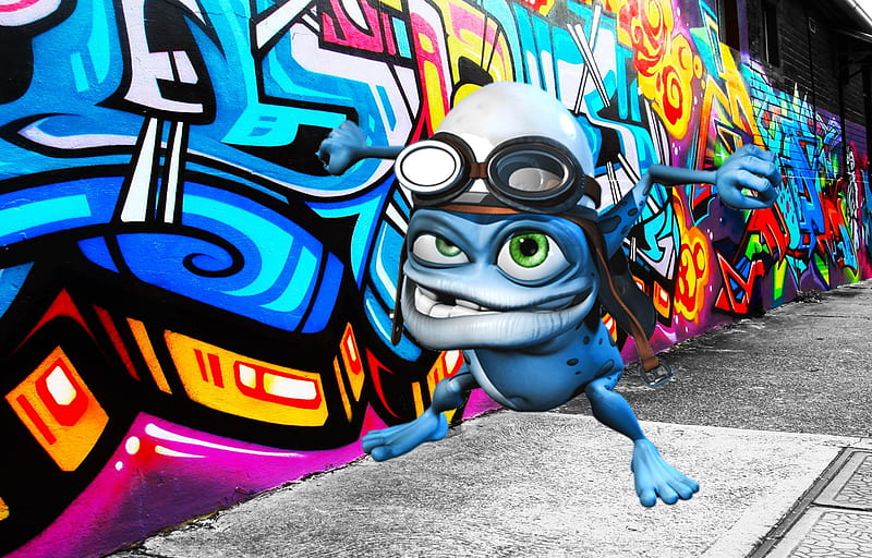 Crazy Frog on Street, crazy frog, yeet, HD wallpaper