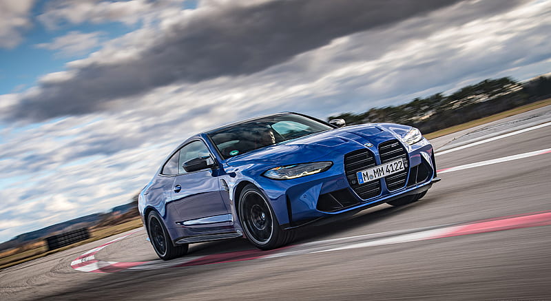 2021 BMW M4 Competition Coupe (Color: Portimao Blue) - Front Three ...